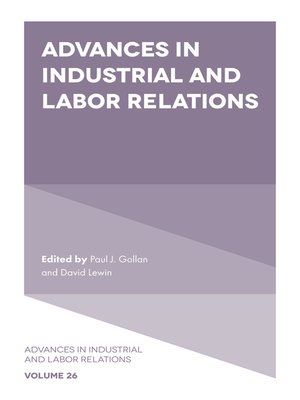 cover image of Advances in Industrial and Labor Relations